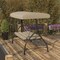 Flash Furniture Tan 3-Seater Convertible Canopy Patio Swing/Bed TLH-007-TAN-GG - alternate 8